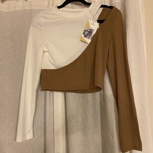 Halara cropped long sleeve shirt